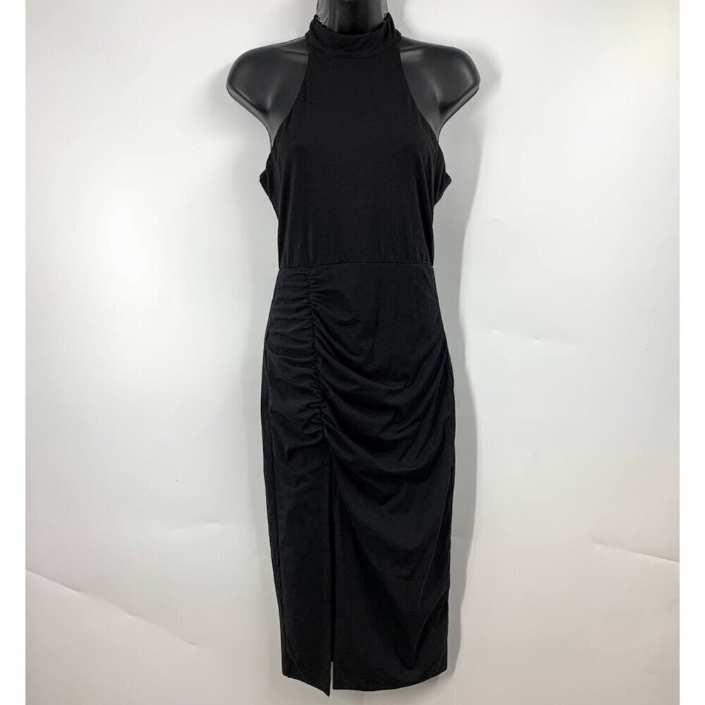 Superdown Women's Body Con Sleeveless Choker Slit Mini Dress Size M